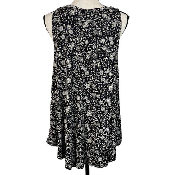 Old Navy Luxe Large Tank Top Floral Sleeveless Stretch Lightweight Round Neck - Picture 4 of 7